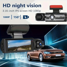 Dash Cam, 1080P Dual Camera Front And Inside, Car Camera With IR Night Vision