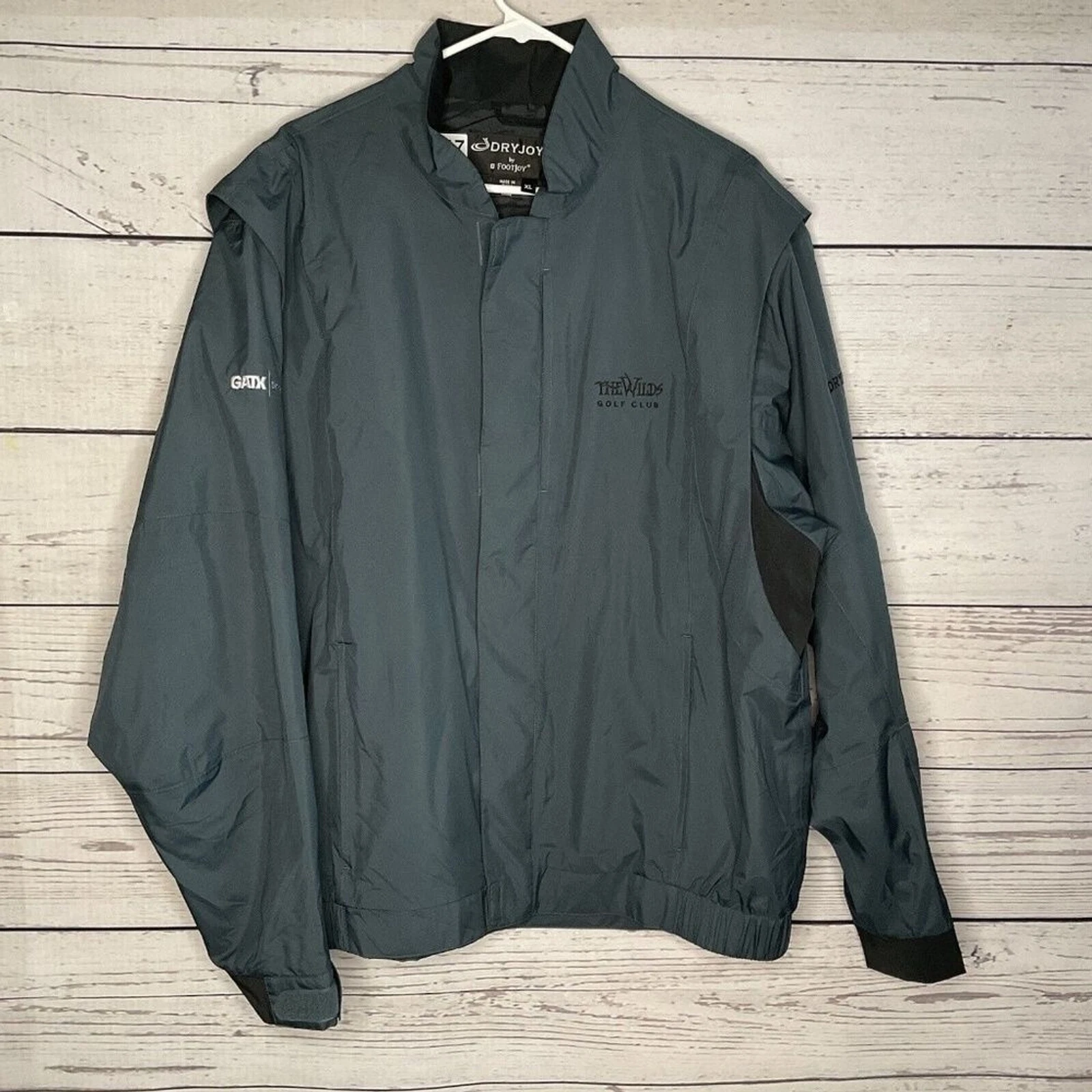 FootJoy DryJoys Gatx Rail Lined Full Zip Windbreakers Golf Jacket Men Size XL