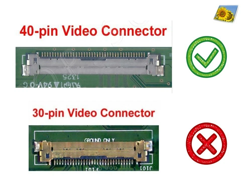 Tela LCD LED 14" WXGA HD 40 pinos fina para tela HP Stream 14-z000nr 14-z040wm - Imagem 3 de 4