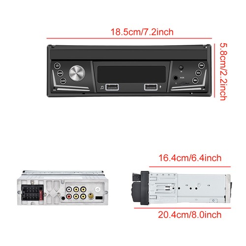 1 Din 7" Touch Flip Out Car Radio Stereo Apple Carplay Android USB Player+Camera - Imagen 12 de 15