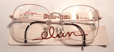 Vintage ELAN 11 Pink 56/17 Ladies Metal Eyeglass Frame New/Old Stock 276