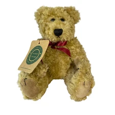 Boyds Bear Plush Jointed Articulated Head Arms Legs 1990s Archive w/Tag & Bow