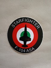Adesivo STARFIGHTER F 104 ASA  Forza Aerea ITALIA. Scdvd