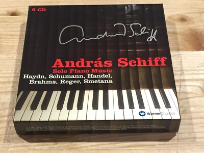 Signed by ANDRAS SCHIFF Solo Piano Music WARNER CLASSICS 6 CD BOX Signiert