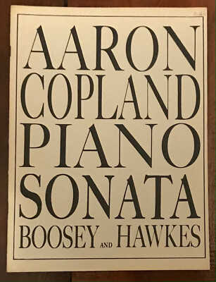 AARON COPLAND ''PIANO SONATA'' BOOSEY & HAWKES PB SCORE VG+