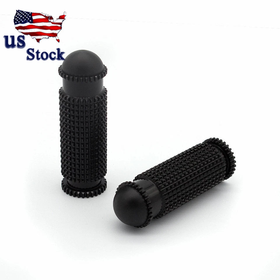 Juego de estriberas traseras de aluminio para motocicleta FXCNC reposapiés pedales de carreras peldaños negro Foto 4 de 4