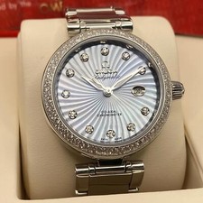 Omega De Ville Ladymatic Diamonds Blue Dial Ladies Watch 425.35.34.20.57.002 2