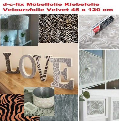d-c-fix Selbstklebefolie Veloursfolie Velvet  45 cm x 1,20cm Klebefolien Leopard
