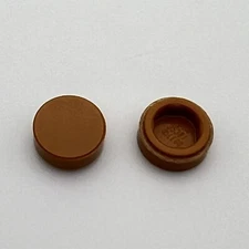 LEGO Parts - Medium Nougat Tile, Round 1 x 1 - No 35381 - QTY 100  (D20)