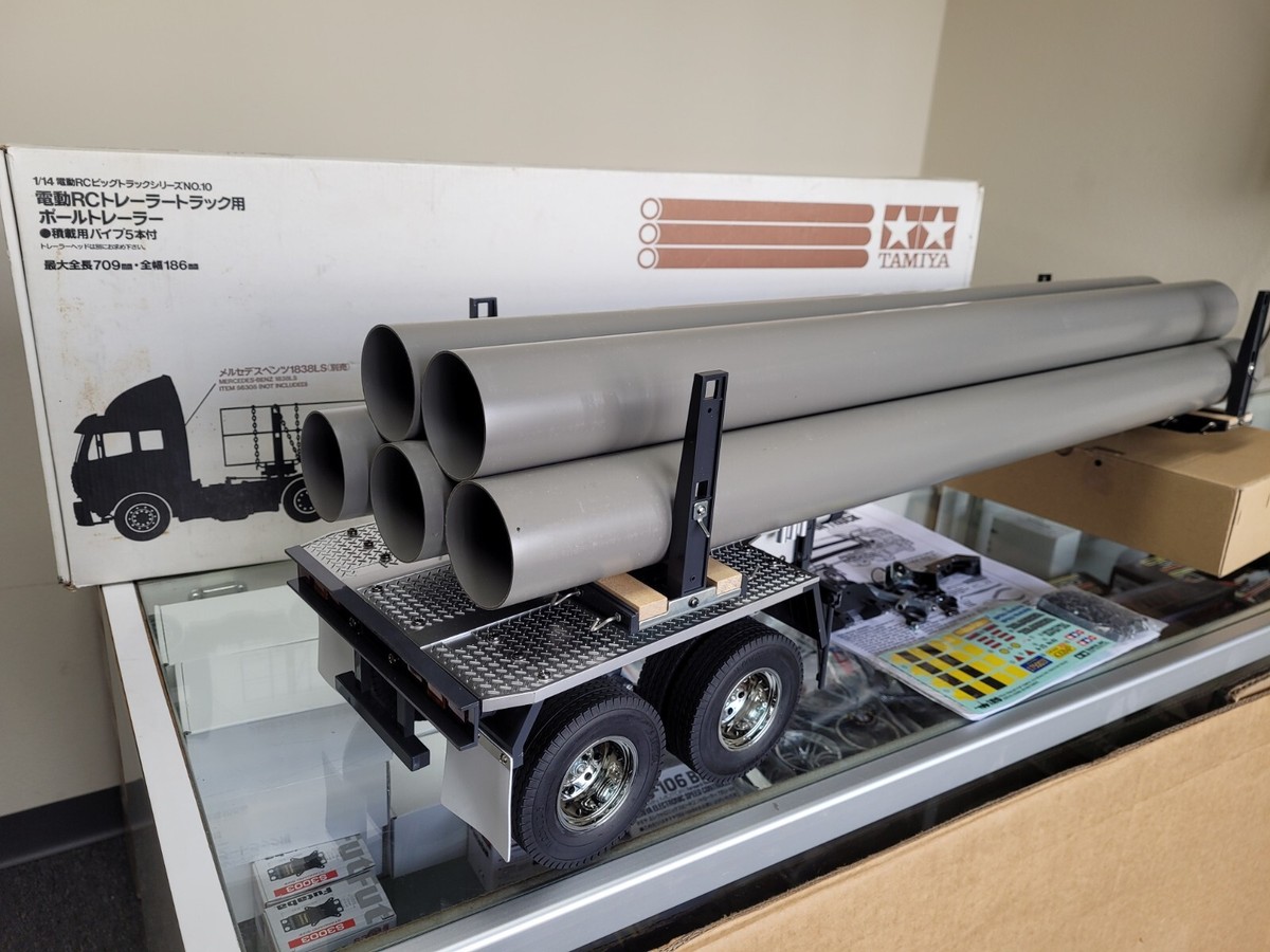 タミヤ　1/14トレーラー台車 タミヤ1/14 フルメタル重機運搬用セミトレーラー