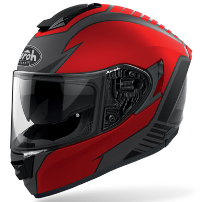 Motorrad Doppelvisier Integralhelm Airoh ST 501 TYPE rot matt