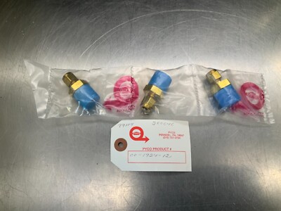 (3) Parker Straight Union Fitting 1/4'' Tube x 1/2'' NPT