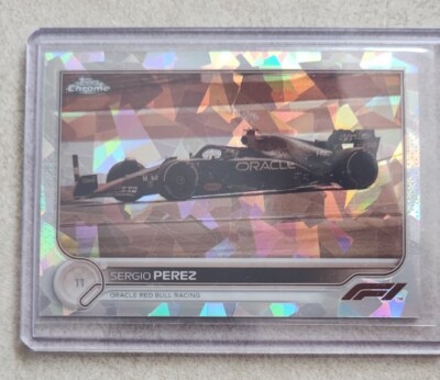 2022 Topps Chrome Sapphire Formula 1  Sergio Perez Sepia #24/100 #110 Red Bull
