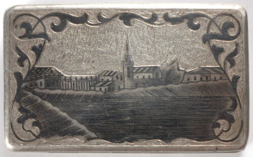 Moscow silver with niello box, 1858 - Picture 3 of 8