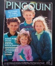 § catalogue ancien laine tricot PINGOUIN n° 99 enfants 2 à 12 ans