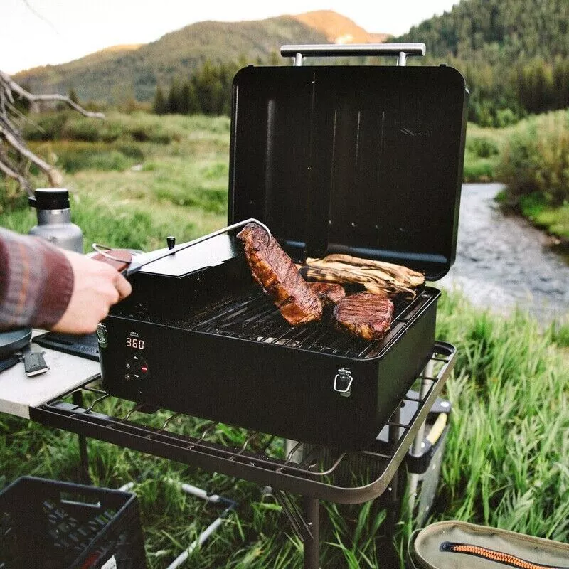 Traeger Ranger Pellet Grill Smoker Tabletop Electric Cast Iron