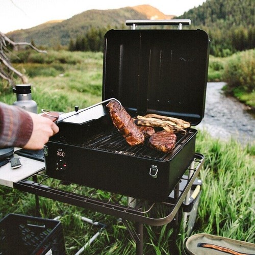Parrilla de pellets Traeger Ranger mesa eléctrica de hierro fundido rejilla negra - Imagen 2 de 3