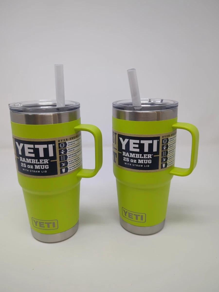 Yeti Rambler 25oz Mug with Straw Lid - Camp Green