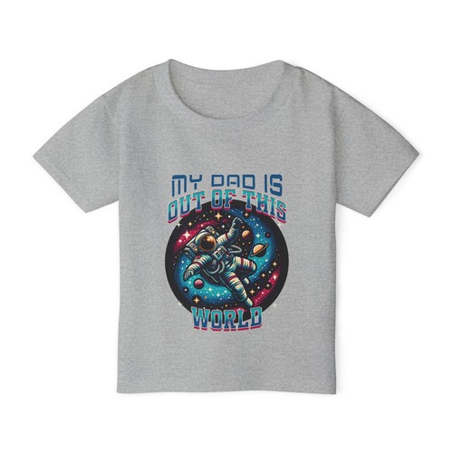 Toddler T-shirt, Outer Space Tee, My Dad Is Out of This World Shirt Father's Day - Picture 2 of 13