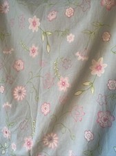 Twin Duvet Pastel Floral Pink Blue Green White Flowers Button Closure Cute 