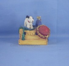 Pennywhistle Lane Toby Dog on Wooden Chest 657832 NOS NIB