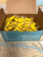 Electro-Term pack of 150 #552-25VN Terminal Solderless Terminal Wire Yellow.