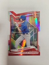 2022 Elite Extra Edition Base Prime Numbers B Die-Cut #31 Sterlin Thompson /136