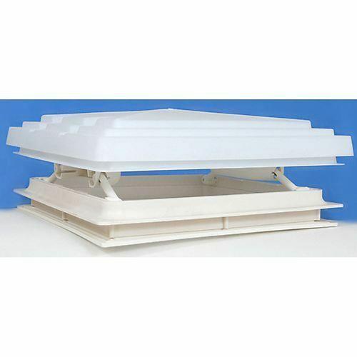 MPK Rooflight 400 x 400 c/w Flynet/Lock/Blind Caravan Motorhome WHITE 900043