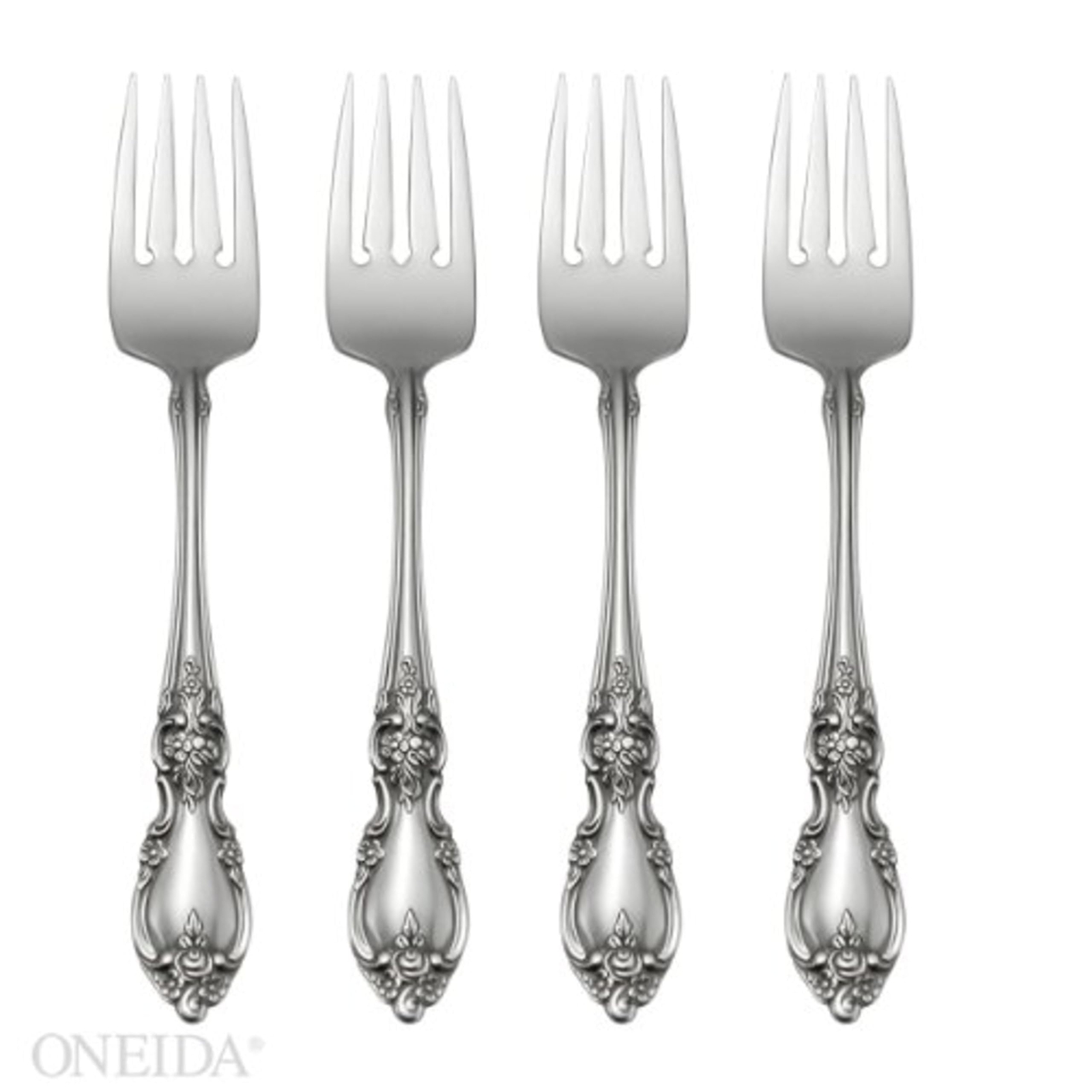 Louisiana Fine Flatware Salad Forks, Set of 4, 18/10 Stainless Steel