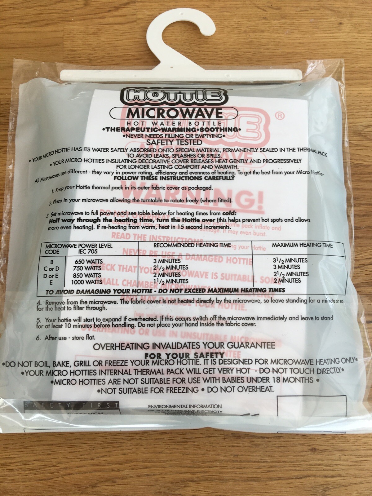 Hotties Grey Lambswool Microwavable Heat Pad Hot Water Bottle Micro