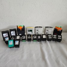 LOT OF 20 EMPTY COLOR  BLACK INK CARTRIDGES FOR REFILLS VARIOUS SIZES