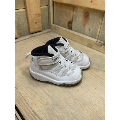 Air Jordan Retro 11 XI Legend Blue Toddler 4C White Blue 2014 UK 3.5 EU 19.5
