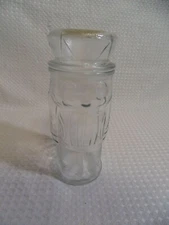 Planters Mr. Peanut Nut Cracker Glass Jar Decanter Lid Canister 