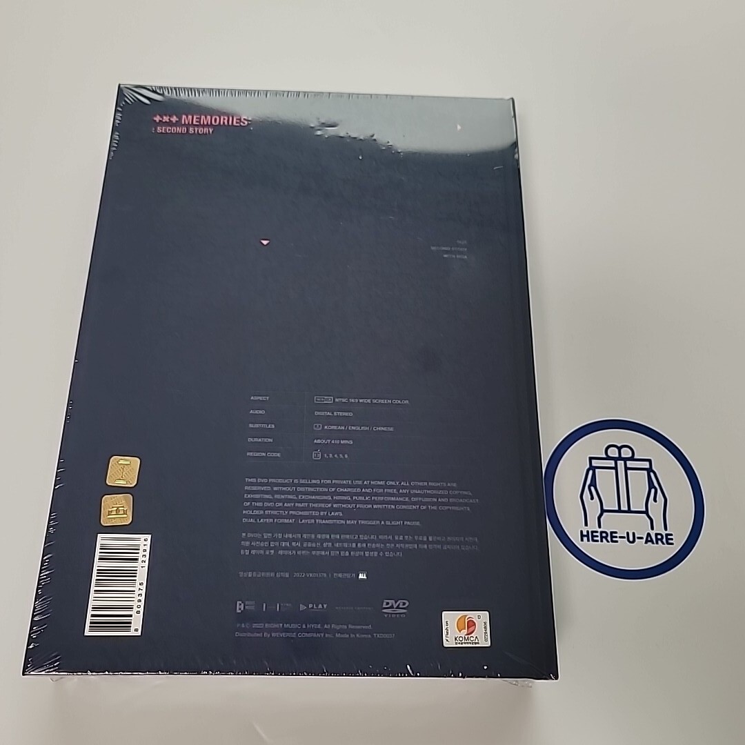 TXT Memories second story dvd with photocard photobook all pack
