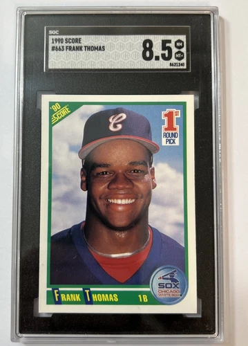 1990 SCORE #663 FRANK THOMAS Rookie Rc SGC 10 Chicago White Sox MLB Baseball