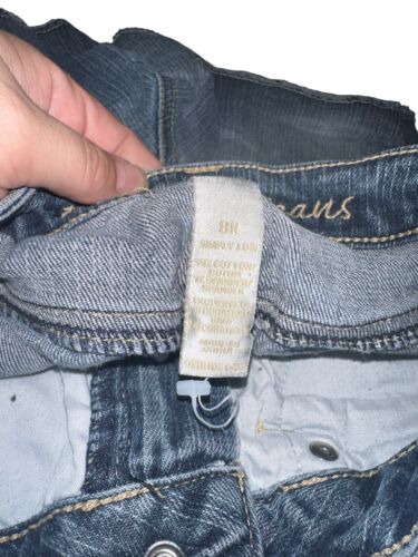 Justice Girls Jean Shorts Size 8 Cut Off Medium Wash - Picture 4 of 7