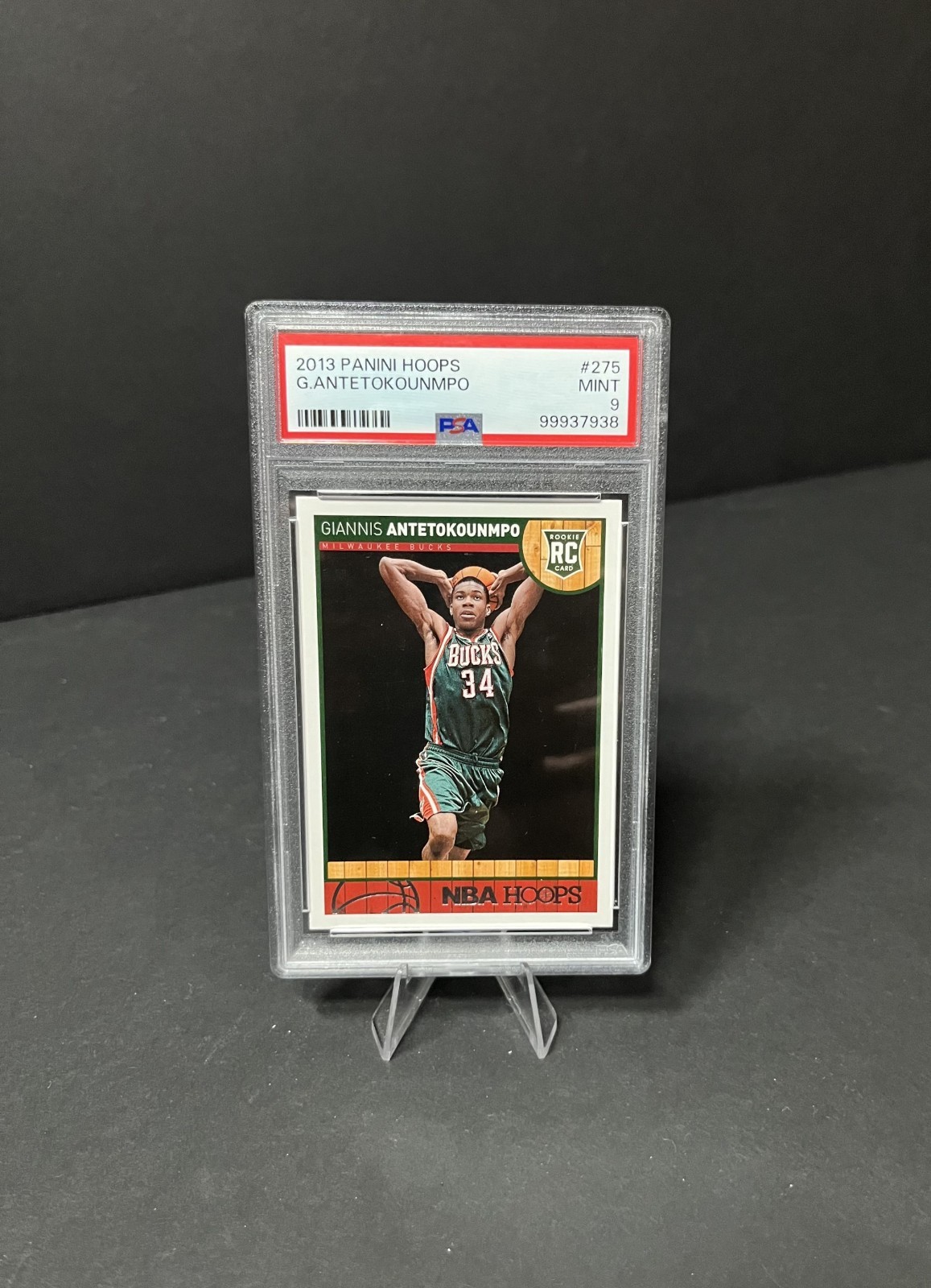 2013-14 NBA Hoops - Giannis Antetokounmpo #275 (RC) - PSA 9