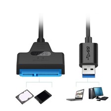 USB 3.0 Adapter Cable 6Gbps For Efficient 2.5Inch Solid Disk/HDD Transfer Cord