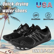 Men's Quick-Dry Water Sports Shoes Barefoot Aqua Socks Slip-on Swimming Shoes