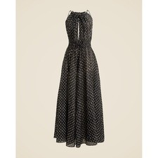 J.Crew Crinkled maxi dress in block print Medium NWOT