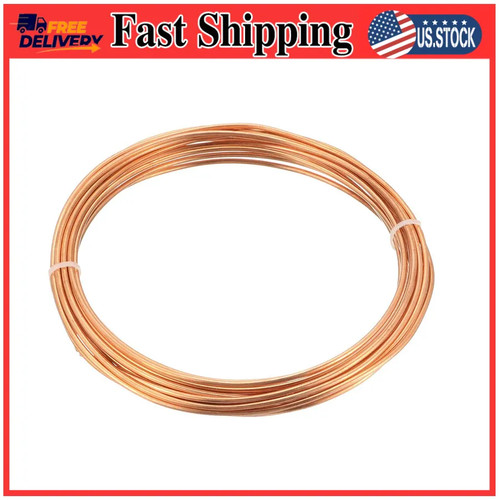 uxcell 1/16in OD x 1/32in ID Soft Copper Refrigeration Tubing Coil 6.5 Ft