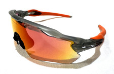 OAKLEY Radar EV Path Matte Grey Ink/Orange Sunglasses OO9208-F8 Authentic - New