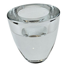 Heavy Clear Glass Votive Tea Light Candle Holder Tapered Glass 3.5