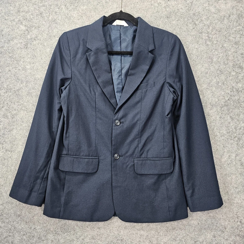 Navy Blazer Boys 16 XL Blue Single Breasted Suit Jacket School Preppy CAT JACK - Image 2 of 4