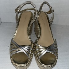 Veronica Beard Dali Platform Wedge Strap Womens Size 8 M Sandal Natural Cork