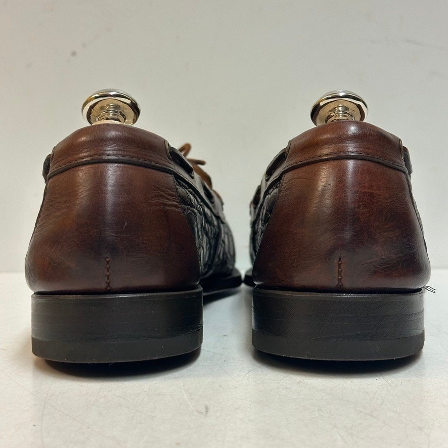 RESOLED Rancourt & Co. x Cole Haan Crocodile Strap Penny Loafer Maine USA 11 D NEW HEELS Rancourt & Co. x Cole Haan Genuine Crocodile Moc  main image 3