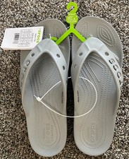 crocs baya ii flip flops SZ: M8/W10 Light Grey