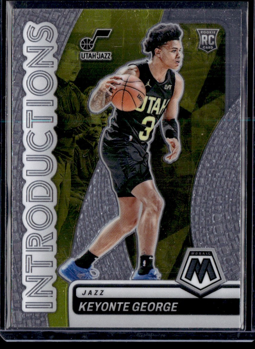 KEYONTE GEORGE 2023-24 PANINI MOSAIC INTRODUCTIONS RC UTAH JAZZ #20