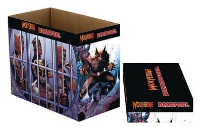 *NEW* Lot of 5 Wolverine Deadpool Marvel Graphic Comic Boxes NECA