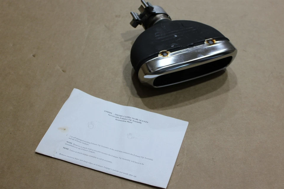 98-03 Cadillac Seville Escape Cromo 88959306 Punta de Escape Izquierda Nuevo de Lote Original Fábrica Foto 2 de 4